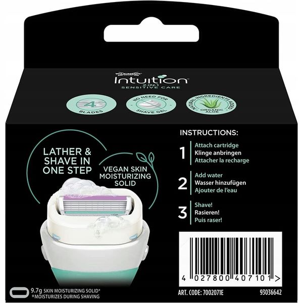 3x Wkłady Nożyki WILKINSON Intuition Sensitive Care zdjęcie 2