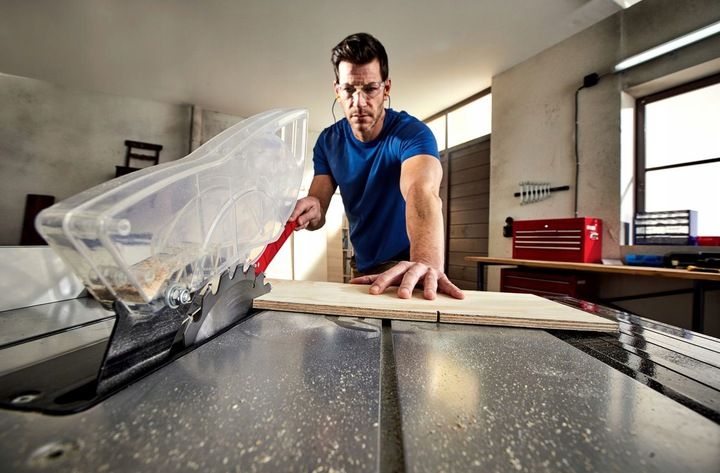 Pilarka Piła Stołowa Przecinarka Krajzega Drewna Hs100s Scheppach Germ zdjęcie 12