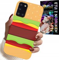 ETUI DO SAMSUNG GALAXY A31 - CASE BURGER CHEESEBURGER OBUDOWA PREZENT