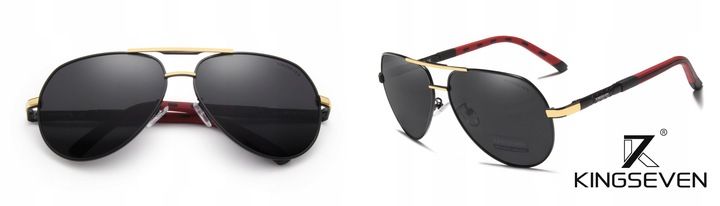 Okulary przeciwsłoneczne KINGSEVEN AVIATOR PILOTKI zdjęcie 4