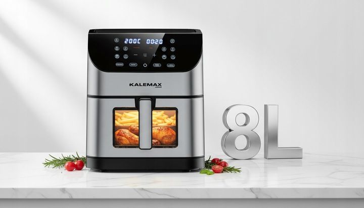 FRYTKOWNICA BEZTŁUSZCZOWA AIR FRYER FRYTOWNICA DUŻA 8L 1800W DUŻA MISA zdjęcie 7