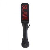 packa double spank paddle slave toyz4lovers skórzana czarna