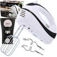 Mikser Ręczny Mocny Robot Kuchenny Turbo 5 Biegów Ubijaczki Mieszadła 550 W