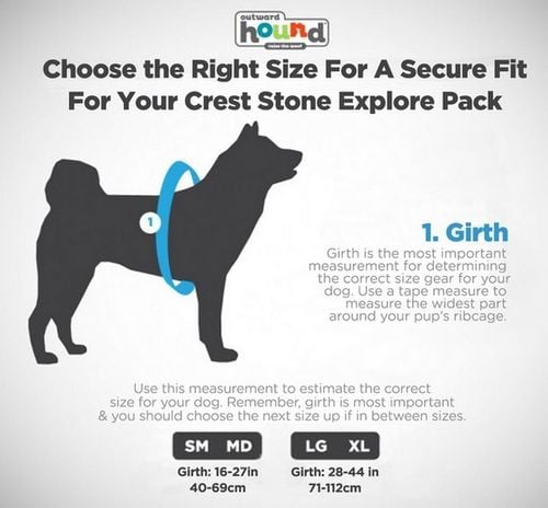 Outward Hound Crest Stone Explore Pack plecak dla psa small/medium [22077] na Arena.pl