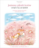 Jesienny Piknik Kotów. Kolorowanka Z Serii Kwiaty Korei