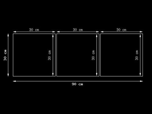 30 90cm obraz 3 elem DJj sequence set całoroczny ścienny płotno druk na Arena.pl