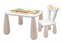 2X Maltex LUNA MADAGASKAR stolik + krzesełko safari