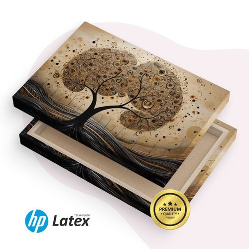 Obraz Canvas Do Sypialni Abstrakcja Drzewo Wzory Geometryczne 90cm x 60cm na Arena.pl