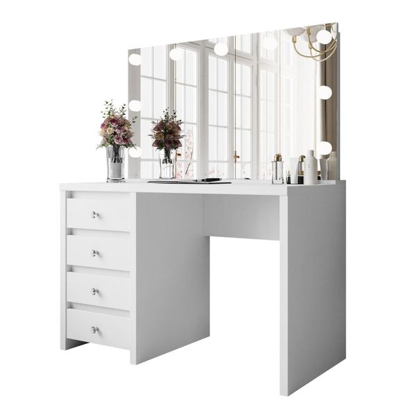 Toaletka kosmetyczna GLAMOUR ELITE z oświetleniem w cenie ! Makijaż Wizaż zdjęcie 1