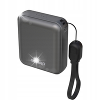 Powerbank K22+ 10000mAh z zawieszką kablem 22.5W USB-C - szary