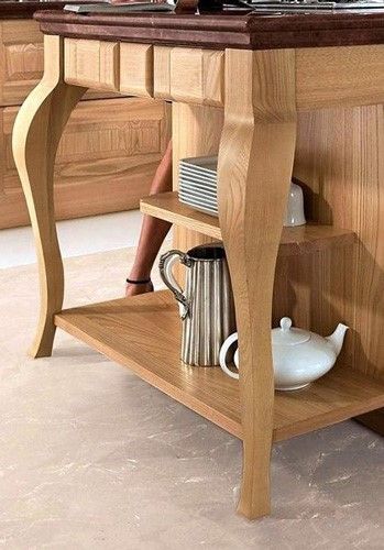 Noga do mebli Cabriole z drewna bukowego F990077 - elegancka i trwała 73 cm na Arena.pl