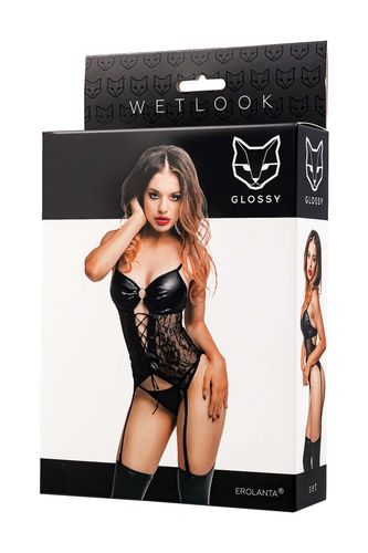glossy miriam, set, wetlook, black, m na Arena.pl