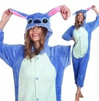 PIŻAMA STITCH DRES ONESIE KIGURUMI KOMBINEZON JEDNOCZĘŚCIOWY - XL