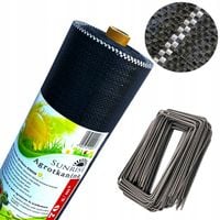 Agrotkanina czarna 1,6x50m UV 70g SUNRISE antychwastowa agrowłóknina