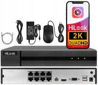Rejestrator HiLook IP 8xPoE NVR 8 Kanałów POE 2K 6Mpx Aplikacja