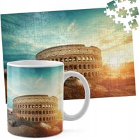 ZESTAW KUBEK + PUZZLE 110EL - RZYM KOLOSEUM WIDOKI ZABYTEK
