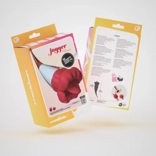 jagger double stimulator red - innowacyjny dwustronny model silikonowy na Arena.pl
