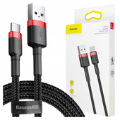 kabel usb do usb-c baseus cafule 2a 2m (czerwono-czarny)
