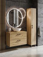 ZESTAW MEBLI ŁAZIENKOWYCH LUNA 80 + SŁUPEK (W1) + EB