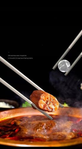 Pałeczki PREMIUM stal nierdzewna 5 par SREBRNE (11451) na Arena.pl