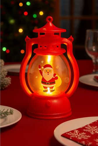 LAMPION LED 12,6 CM DEKORACJA ŚWIĄTECZNA MIKOŁAJ na Arena.pl