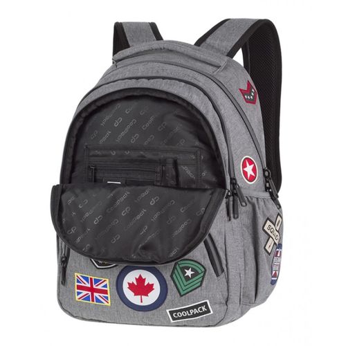 COOLPACK 2018 PLECAK BENTLEY 30L BADGES GREY CP na Arena.pl