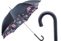 PASOTTI Parasol 93cm Jeans Kwiaty Skóra Manual Włochy LUX