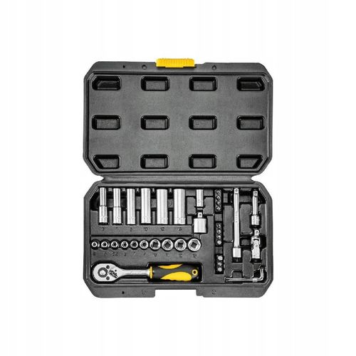 KLUCZE NASADOWE ZESTAW Z WALIZKĄ 1/4" 36 szt. TOPEX 38D669 na Arena.pl