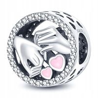 Zawieszka SREBRO 925 Charms Koralik Przysięga Miłosna