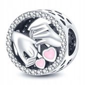 Zawieszka SREBRO 925 Charms Koralik Przysięga Miłosna