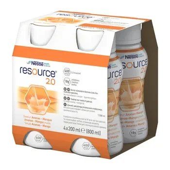 RESOURCE 2.0 smak ananas mango 4 x 200ml zdjęcie 1
