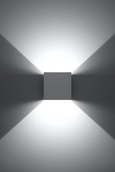 Kinkiet LAMPA przyścienna elewacyjna SL.0544 metalowa OPRAWA cube LED 6W 3000K kostka IP54 biała zdjęcie 3