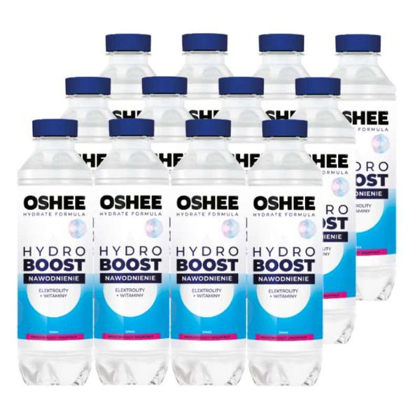 Oshee HydroBoost Napój izotoniczny niegazowany smak grejpfrut 555ml X 12SZT zdjęcie 1
