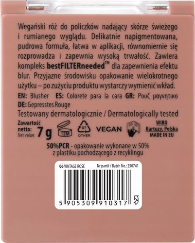 NAM TOUCH OF COLOR RÓŻ DO POLICZKÓW NR 06 VINTAGE ROSE 7 G na Arena.pl
