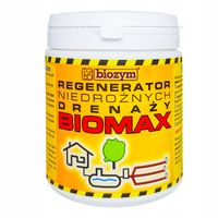 Biozym BIOMAX Drenaż Regenerator Odtłuszczacz 800g UDRAŻNIACZ DRENAŻU RUR