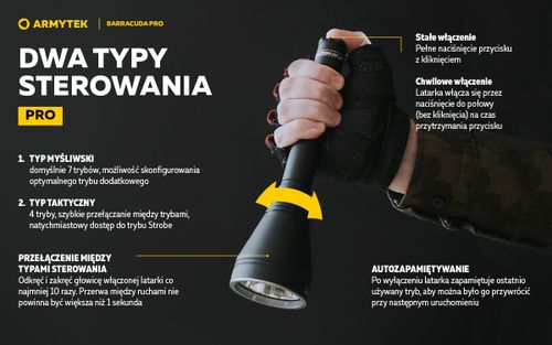 Latarka Armytek Barracuda Pro XHP35 HI Warm na Arena.pl
