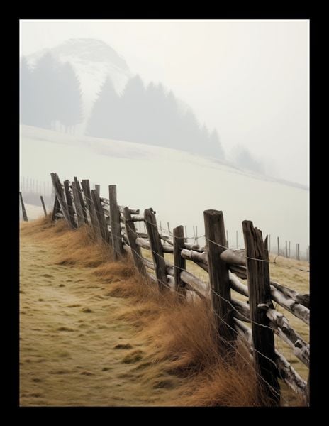 Plakat 15x20cm Spowity Mgłą zdjęcie 2