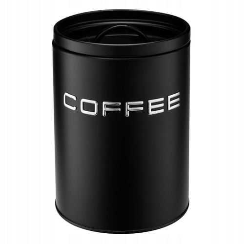 Komplet 3 pojemniki ALEX COFFEE SUGAR TEA czarny kawa cukier herbata zestaw na Arena.pl