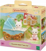 SYLVANIAN zestaw blizniakow krolikow+wozek 05432
