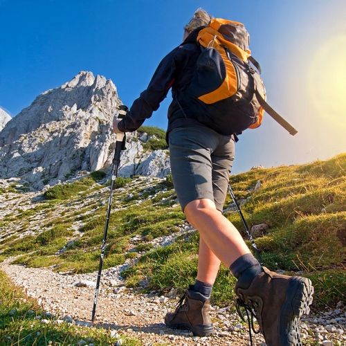 KIJE TREKKINGOWE SKŁADANE KIJKI W GÓRY DO TURYSTYCZNE REGULOWANE ALUMINIOWE na Arena.pl