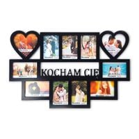 Multirama ramka na zdjęcia Kocham Cię 11 zdjęć serca walentynki