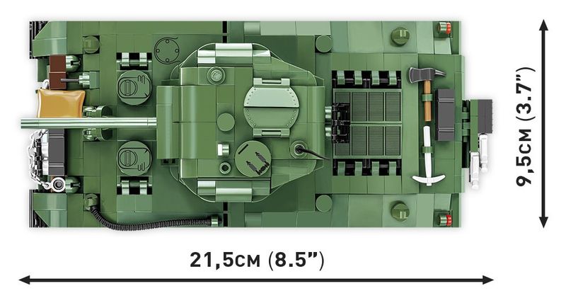 Klocki Historical Collection WWII M4A3 838 elementów zdjęcie 4