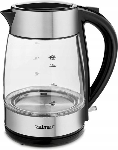 Czajnik elektryczny Zelmer ZCK8011 2200 W 1,7 l czarny na Arena.pl