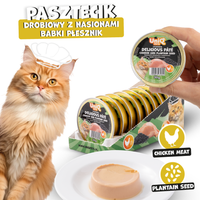 Karma dla kota pasztecik drobiowy z babką płesznik 30gx8 szt. UNIQ PETS