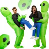 DMUCHANY KOSTIUM ALIEN UFO KOSMITA PRZEBRANIE STRÓJ HALLOWEEN NA