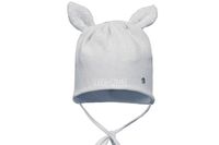 BROEL Afri czapka niemowlęca dla dziewczynki uszka szara 44-46