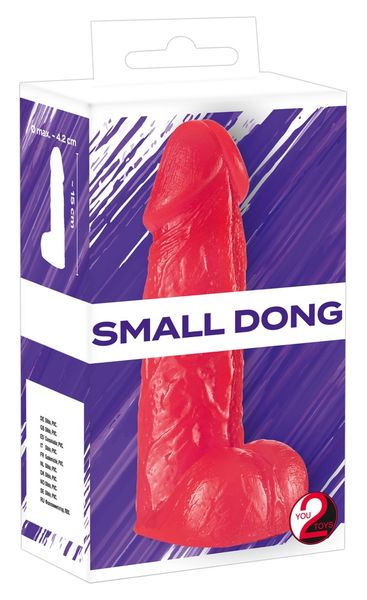 Dildo penis z jądrami Small Dong 15 cm zdjęcie 1