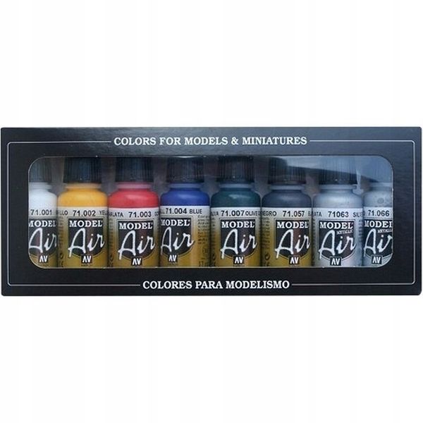 Vallejo: 71.174 - Model Air - Basic Colors (8x17 ml) zdjęcie 1