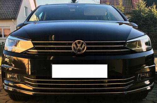 VW TOURAN 5T - Listwy CHROM Grill Zderzak Atrapa na Arena.pl