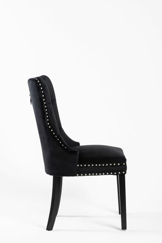 Krzesło Lael Velvet czarne na Arena.pl